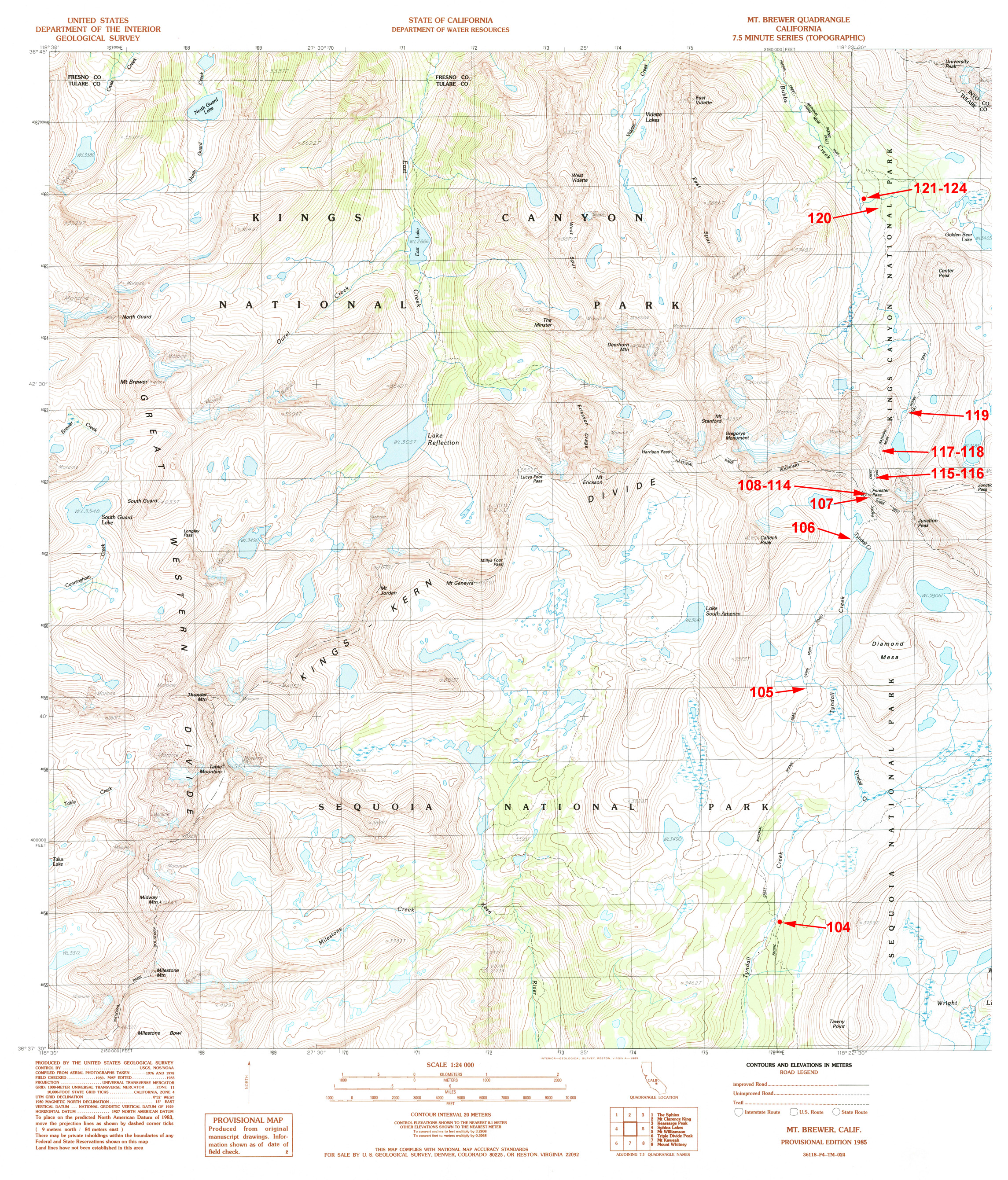 Mt Brewer Map 